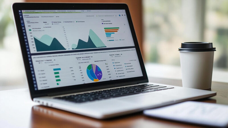 Website traffic analytics dashboard showing content performance metrics