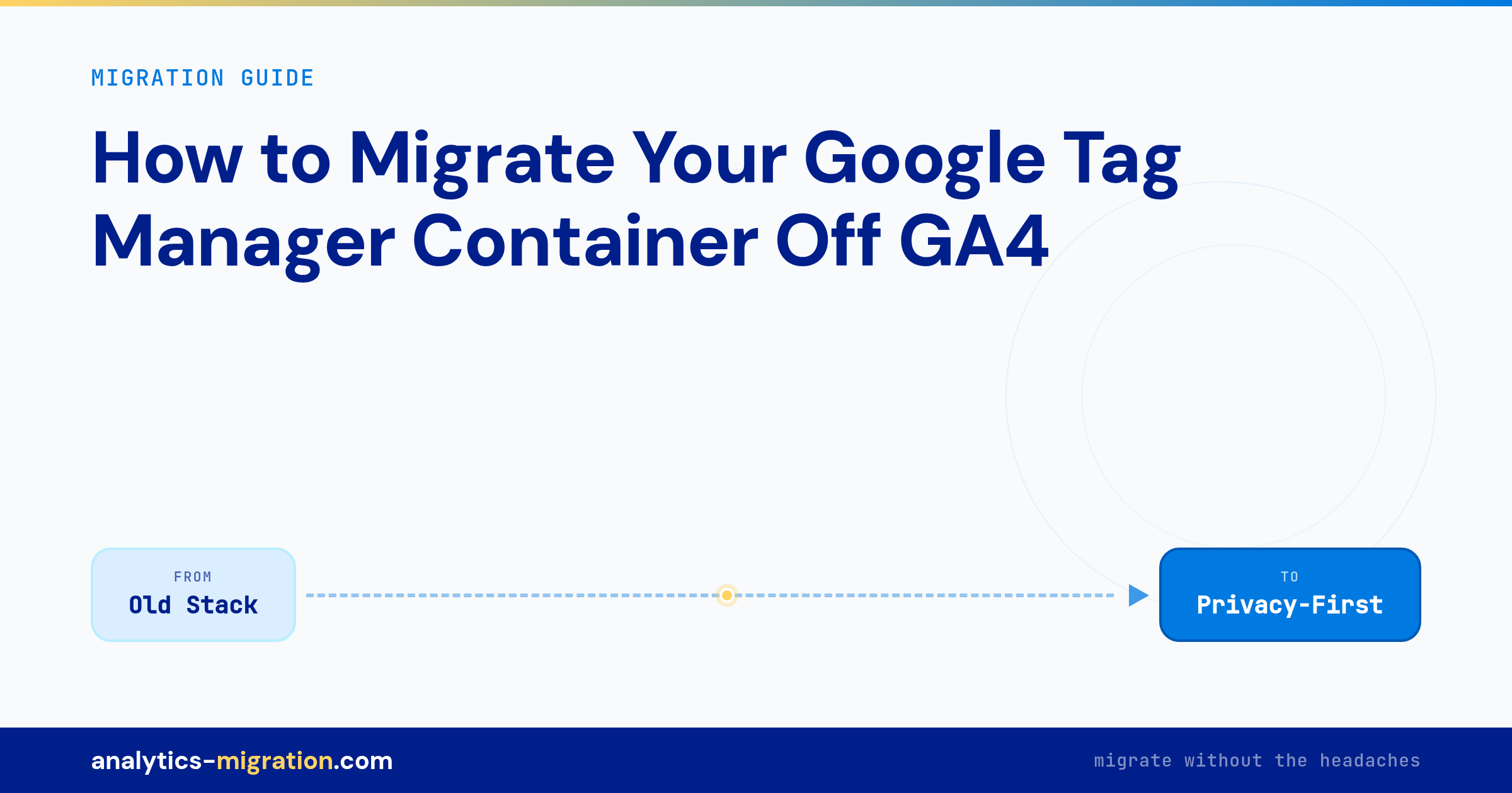 How to Migrate Your Google Tag Manager Container Off GA4